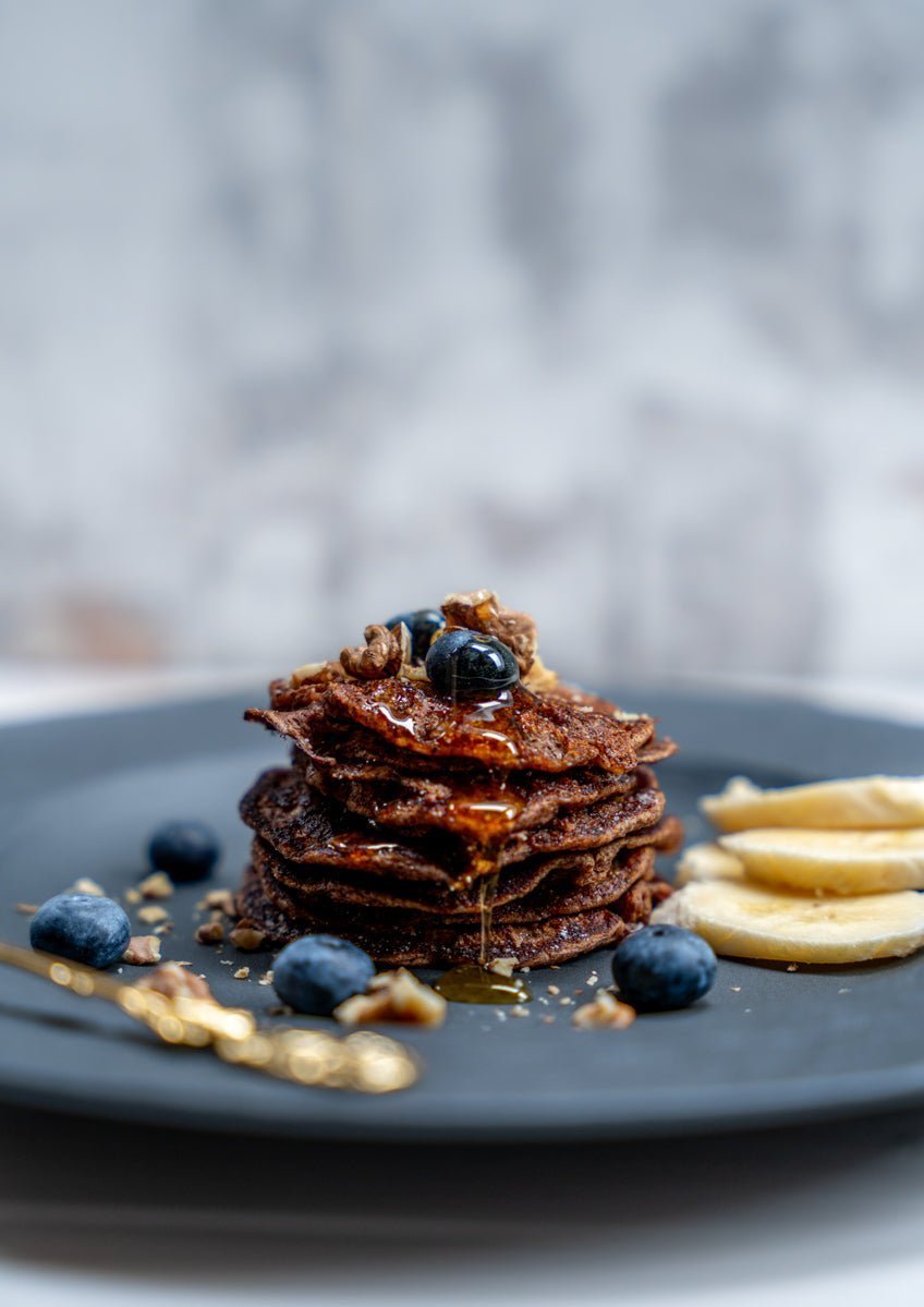 Walnuss-Hafermilch-Pancakes: Nussig, fluffig & einfach lecker!